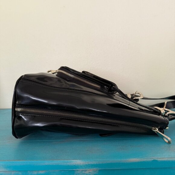 Ted Baker Black Patent Leather Tote Shoulder Handbag - Picture 4 of 9